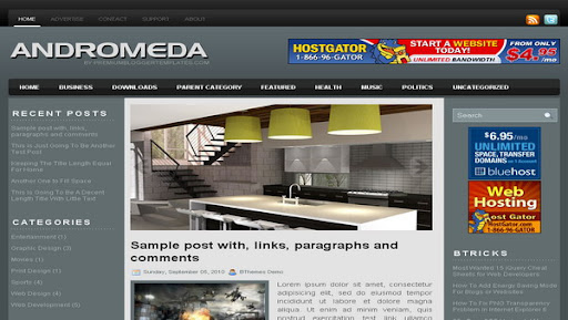 Andromeda Blogger Template