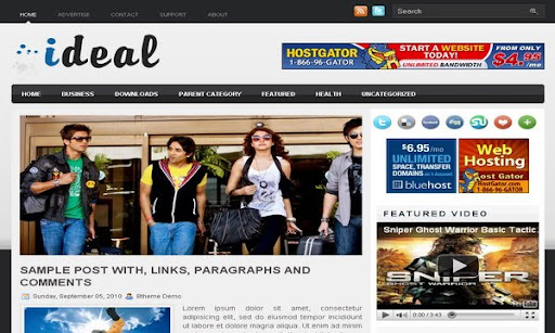 Ideal Blogger Template
