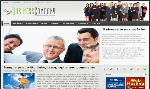 Business Company Blogger Template