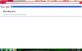 400 bad request google error