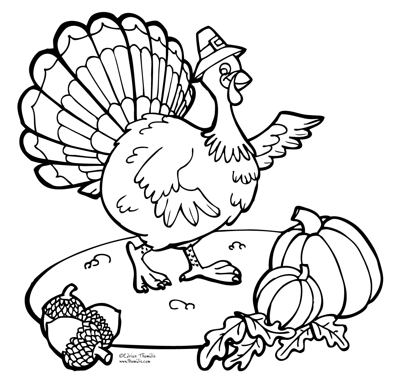 thanks giving coloring pages - photo #7