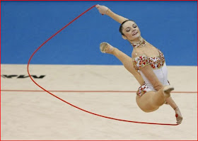 Aparelho corda ginastica ritmica Clearance