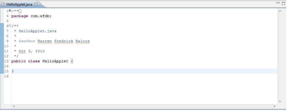 Tech Hub: Quick and Easy JAVA Applet Tutorial