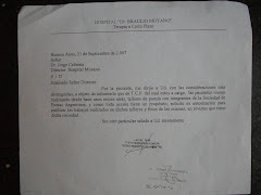 Autorización para el Taller de Poesía del Director del Hospital "Braulio Moyano" - Año 2007
