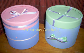 Cajas decoradas con cintas