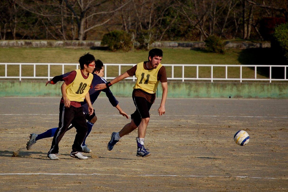 Sangorrin Playing soccer in Japan