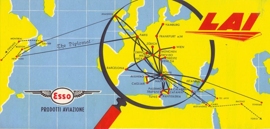 Airline memorabilia LAI (Linee Aeree Italiane) (1955)