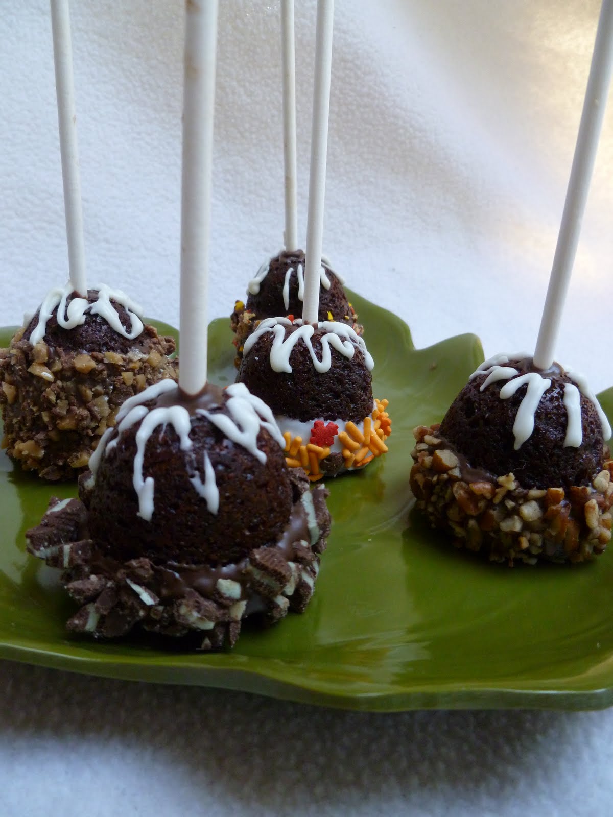 Indulge With Me Fall brownie pops