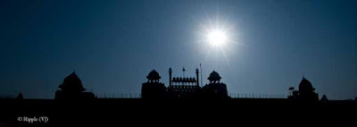 Posted by Ripple (VJ) : A Sunny Day at Red Fort... : ripple, Vijay Kumar Sharma, ripple4photography, Frozen Moments, photographs, Photography, ripple (VJ), VJ, Ripple (VJ) Photography, Capture Present for Future, Freeze Present for Future, ripple (VJ) Photographs , VJ Photographs, Ripple (VJ) Photography : Like a diamond in the sky... Above Red Fort...