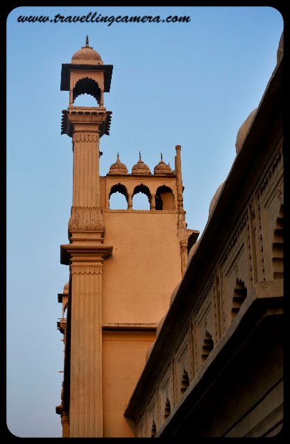 A tryst with the city of nawabs Lucknow : by Anchita Dogra: Part-1 : Posted by Anchita Dogra on www.travellingcamera.com : Bara Imambara...Bara Imambara is an imambara complex in Lucknow which is capital of largest state of  India ; Uttar Pradesh... It was built by Asaf-ud-daulah, Nawab of Lucknow, in 1784... It is also called the Asafi Imambara... Bara means big, and an imambara is a shrine built by Shia Muslims for the purpose of Azadari. The Bara Imambara is among the grandest buildings of Lucknow... Check out more details about Imambara @ http://en.wikipedia.org/wiki/Bara_Imambara Cathedral - Lucknowites' favorite haunt on Christmas evesTunde Kababi- The world famous non veg shop in Lucknow, Utter Pradesh, INDIA Thats the roof of a famous mall- Saharaganj in Lucknow... They say its d sky dat you see through the roof up there but I could never see the stars even after staring at it for hours :O The available multiple modes of public transport in the city are taxis, city buses, cycle rickshaws, auto rickshaws and CNG Buses. CNG has been introduced recently as an auto fuel to keep the air pollution in control. The city bus service is run by Lucknow Mahanagar Parivahan Sewa... A scene you will see in the movie pakeezah :) ... Asfi Mosque @ Lucknow in INDIA... Aminabad, a quaint bazaar like Delhi's Chandni Chowk, is situated in the heart of the city. It is a large shopping centre that caters to a wide variety of consumers. Chowk and Nakhhas are markets in the old Lucknow area where you can get a feel of traditional Lucknow. .. On a recent visit back home, I got the chance to capture some of the fond memories of my hometown Lucknow ... Here are some of those Photographs...Entrance to the city - Rumi Gate. Its a replica of a gate in Rome... The Rumi Darwaza served as the entrance to the city of Lucknow; it is 60 feet high and was built by Nawab Asafuddaula (r. 1775-1797) in 1784. It is also known as the Turkish Gateway, as it was erroneously thought to be identical to the gateway at Constantinople. It is the west entrance to the Great Imambara and is embellished with lavish decorations.Satkhanda- Still Appeals... A putrefying of 67 meter red-brick watchtower, located just opposite to the Hussainabad Imambara is a splendor of medieval architecture. The structure shows a curios blend of French and Italian style structural designs...  The view of Clock Tower from Picture Gallery ... Lucknow Clock Tower is located very near to the Rumi Darwaza. Built in 1881 by the British, this 67 m-high clock tower on the river Gomti is said to the tallest clock tower in India. The tower features European style artwork. The part of the clock is built of pure gunmetal... Chota Imambara... Chota Imambara or the Husainabad Imambara... it displays a curious mixture of Charbagh, Persian and Indo-Islamic structuThis neatly designed monument where a placid stream runs through middle of the garden provides the miracles of artistic brilliance and structural grandeur... Interiors are ornamented with Arabic calligraphy and intricate glass works... Often called as the palace of lights, this Imambara shines its best during the eve of Muharam when the entire edifice would be lit with ornamental lamps and Belgium chandeliers.ral designs...Roza Shahzadi- The reclining palace for the princesses inside Bada Imambara...  The British-built architectural sights in Lucknow include the Vidhan Sabha (State Legislative Assembly), the Clock Tower and the Charbagh Railway Station, with its distinctive domes, arches and pillars... Lucknow is placed among the fastest growing cities of India and is rapidly emerging as a manufacturing, commercial and retailing hub. This unique combination of rich cultural traditions and brisk economic growth provides Lucknow with an aura that refuses to fade away. Lucknow has developed as a metro city of Uttar Pradesh and is second largest in the state, the biggest city is Kanpur....Located in what was historically known as the Awadh  region, Lucknow has always been a multicultural city. Courtly manners, beautiful gardens, poetry, music, and fine cuisine patronized by the Persian-loving Shia Nawabs of the city are well known amongst Indians and students of South Asian culture and history.. Lucknow is popularly known as The City of Nawabs. It is also known as the Golden City of the East, Shiraz-i-Hind and The Constantinople of India....