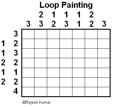 Loop Puzzle Variation: Loop Painting