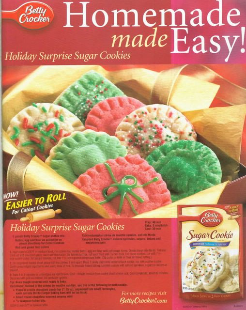 Betty Crocker Holiday Cookies art crochet