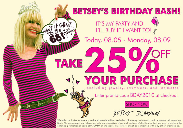 Harajuku girl's shopping diary in America Betsey Johnson Birthday