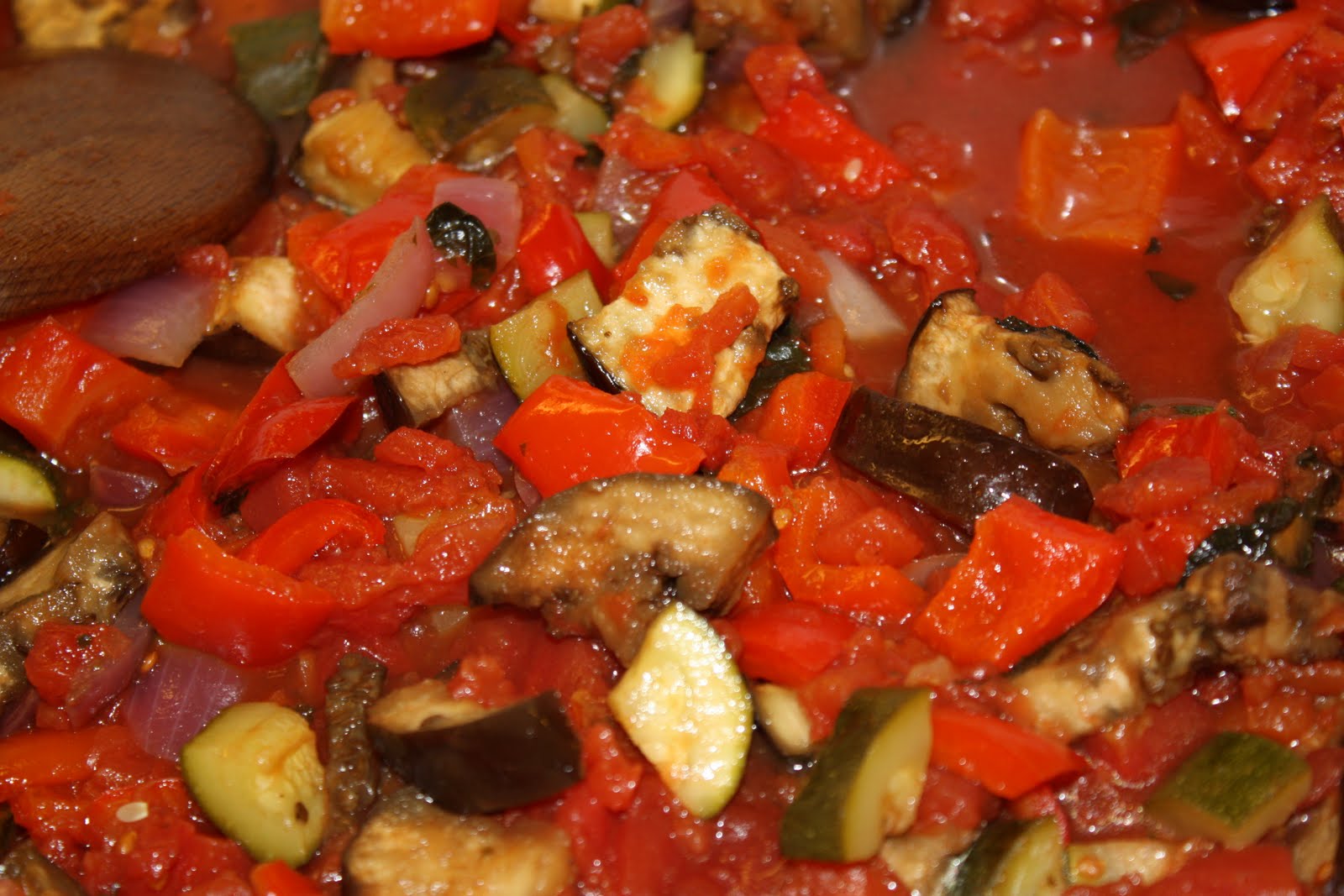 Janell's Kitchen Roasted Vegetable Pasta Sauce