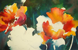 watercolour poppies demonstration demo sharon lynn williams