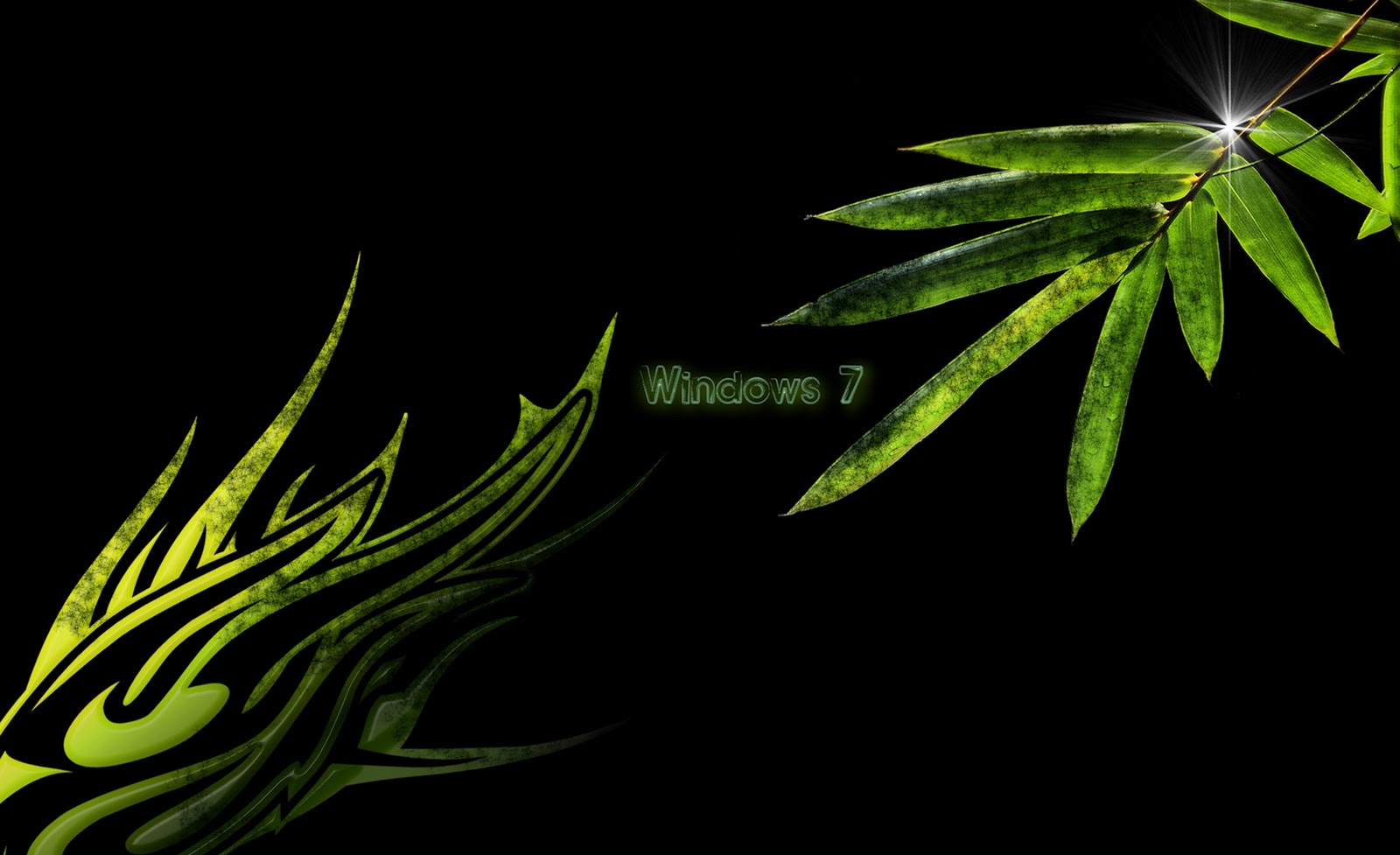 desktop wallpapers Green Windows 7 HD Wallpaper