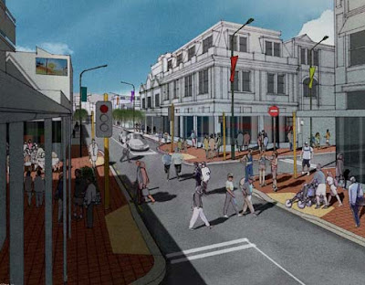 Rendering of Cuba/Ghuznee St intersection after the bypass
