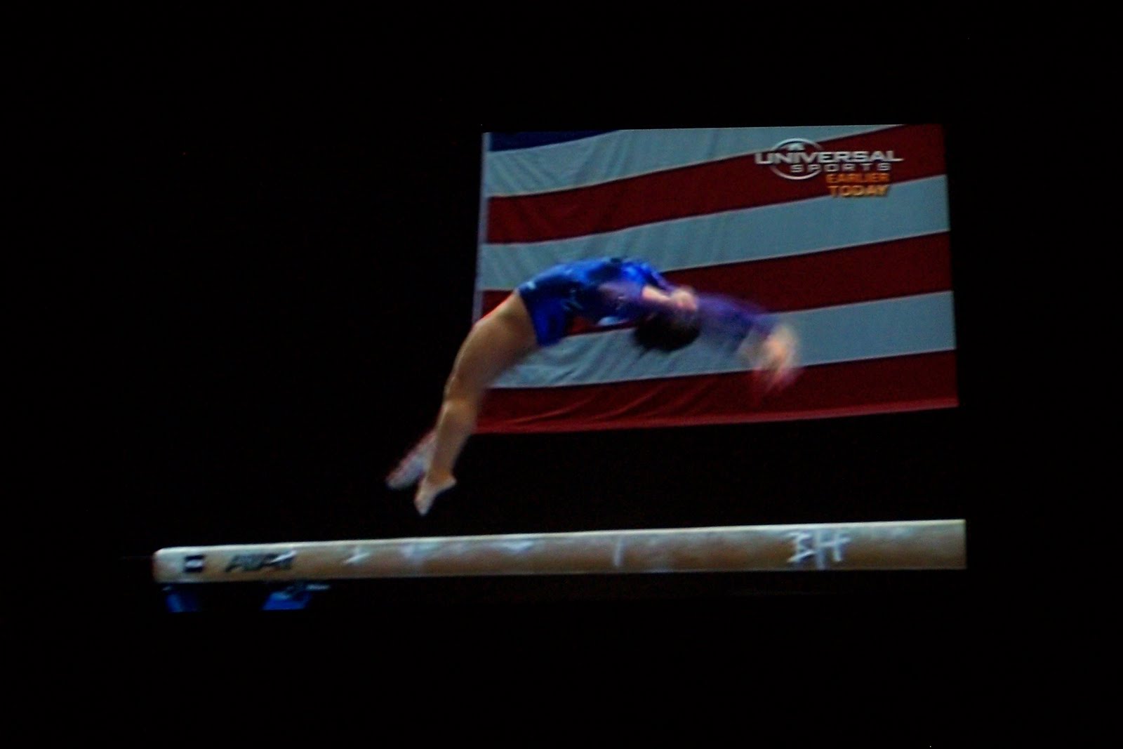 Gymnast Abby arch your back!