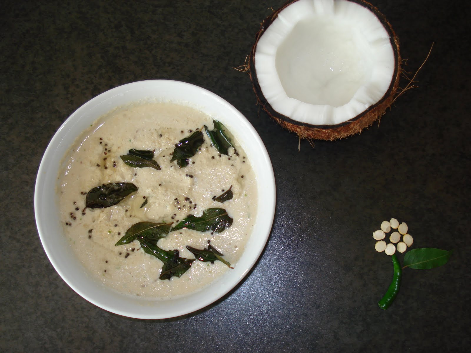 Recipes: Kobbari putnala pappu pachadi/ coconut roasted gram dal chutney