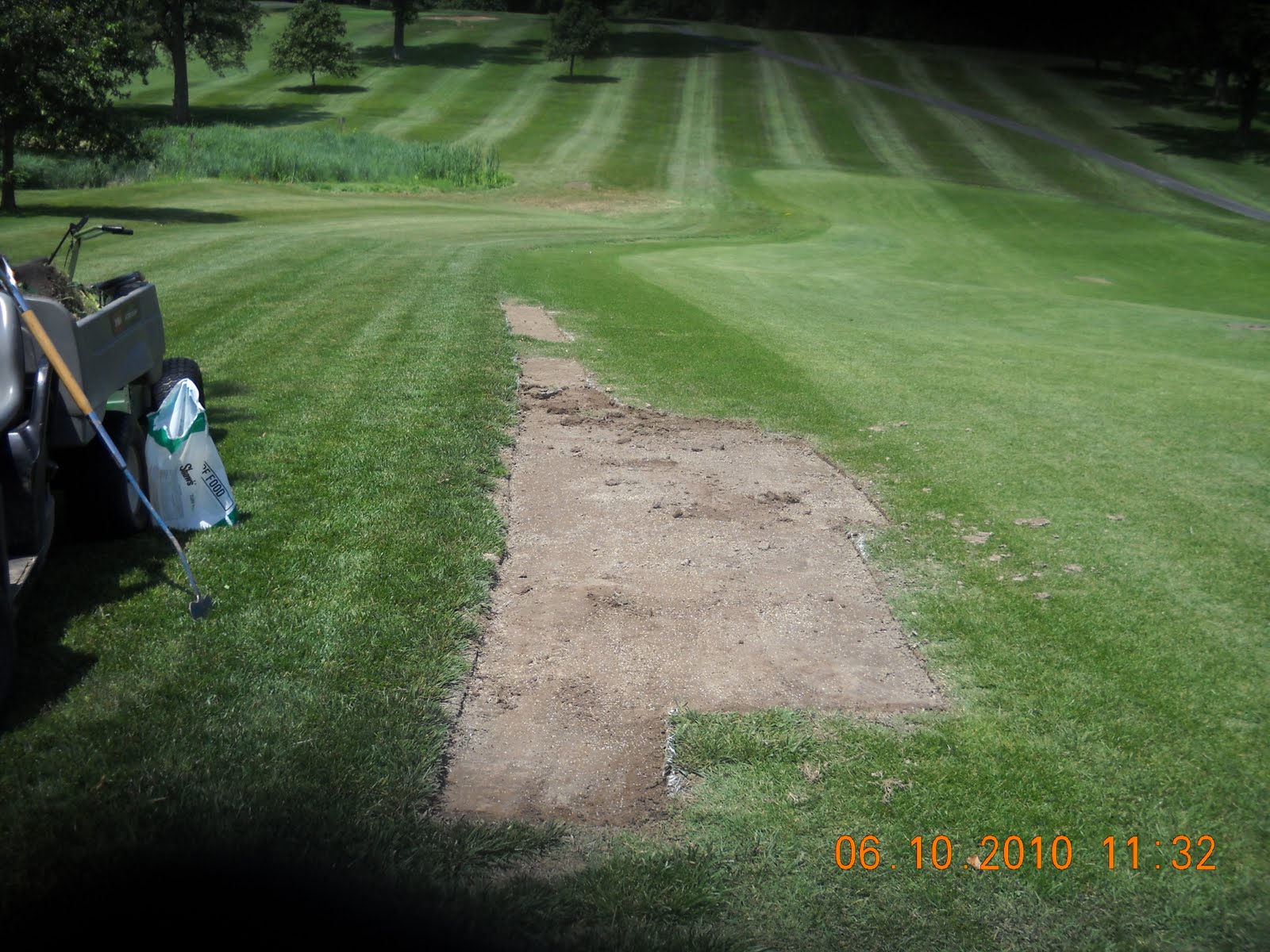 Glen Echo Country Club Golf Course Management Fairway sod work