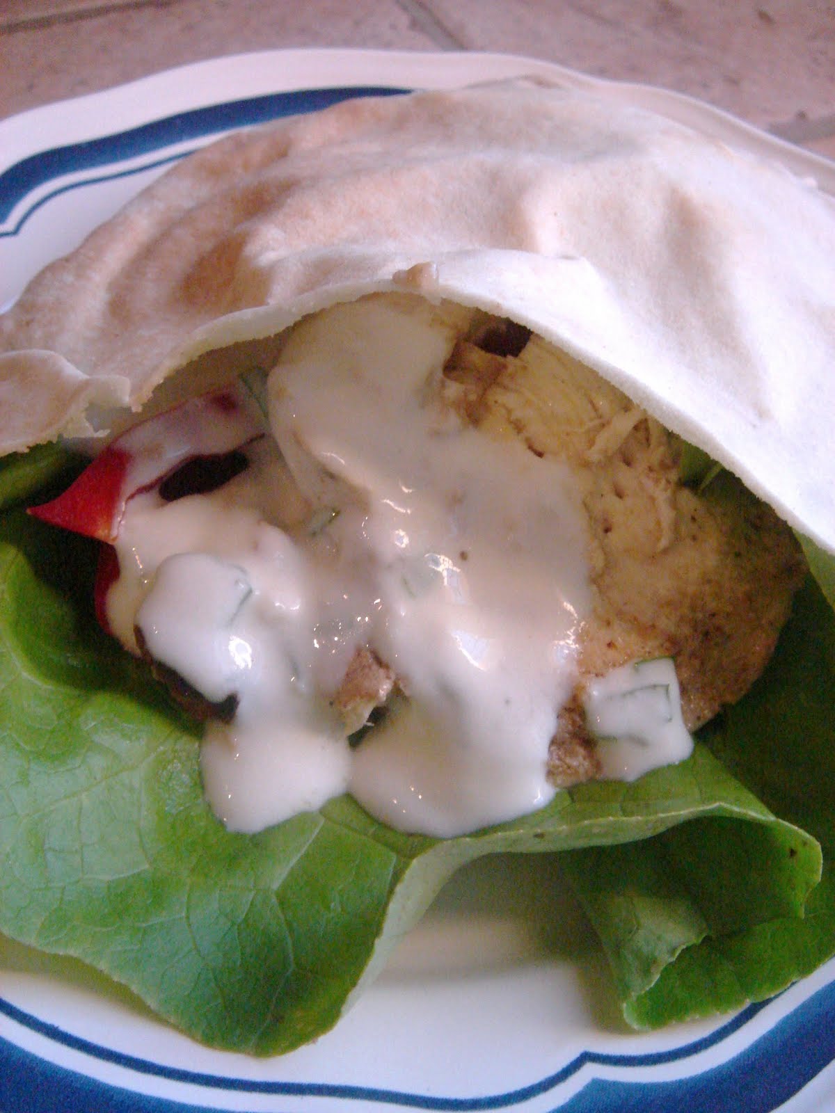 East meets West Chicken Shawarma with Garlic Yoghurt Sauce