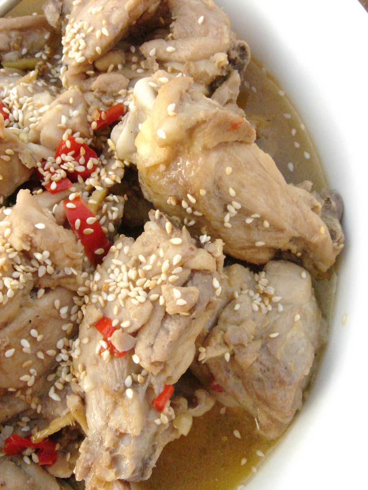 East meets West Sesame Oil Chicken