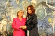 Con Bachelet en Chile