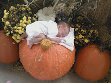 Tatum on a pumpkin