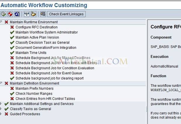 SAP-ABAP: Настройка Workflow