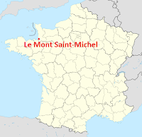 carte france Mont Saint Michel