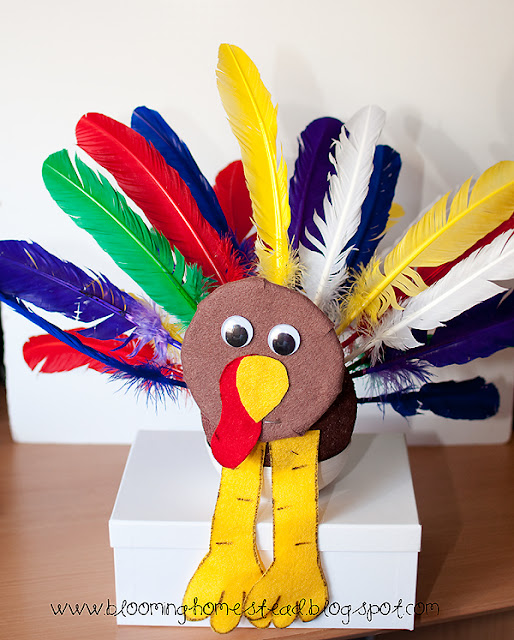 DIY Felt Turkey Plush - Big Family Blessings