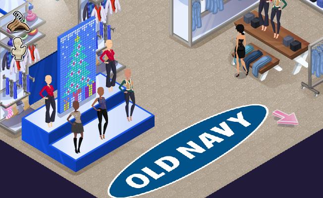 Gamepocalypse Now Old Navy ingame virtual store