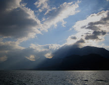 lac Annecy with clouds