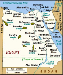 MAP OF EGYPT