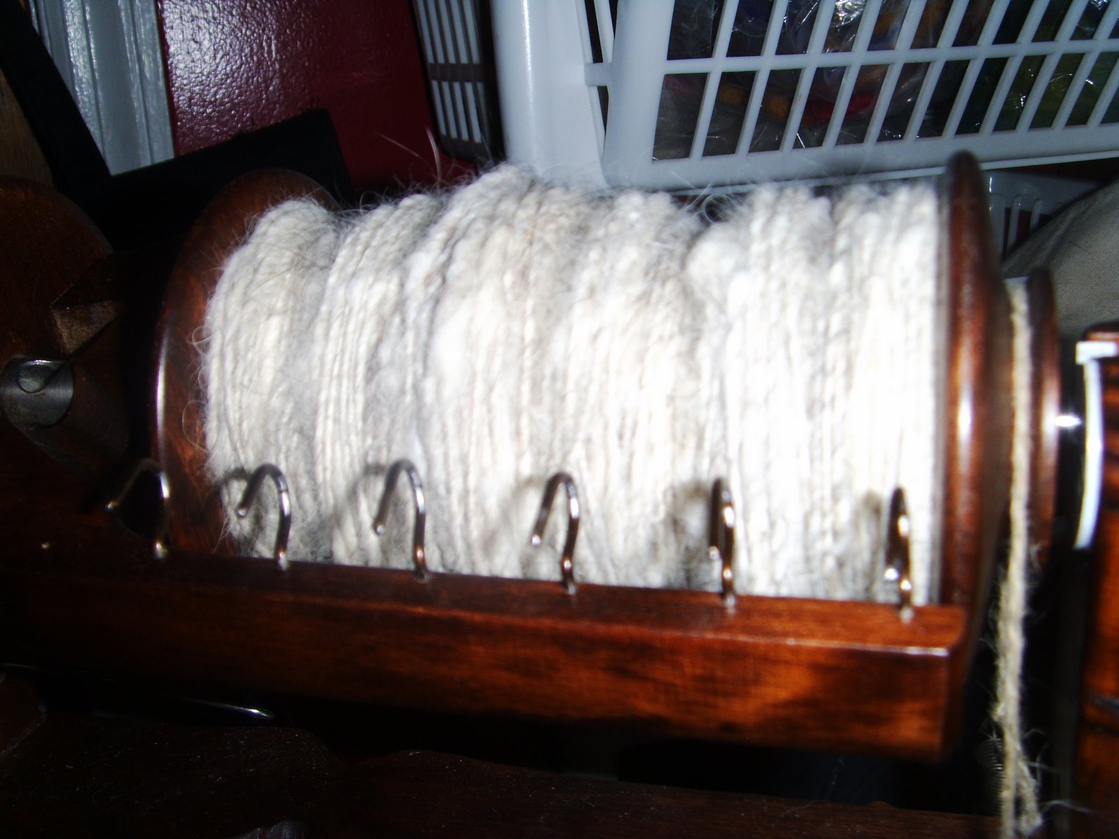 Spinning Dog fur into Keepsakes