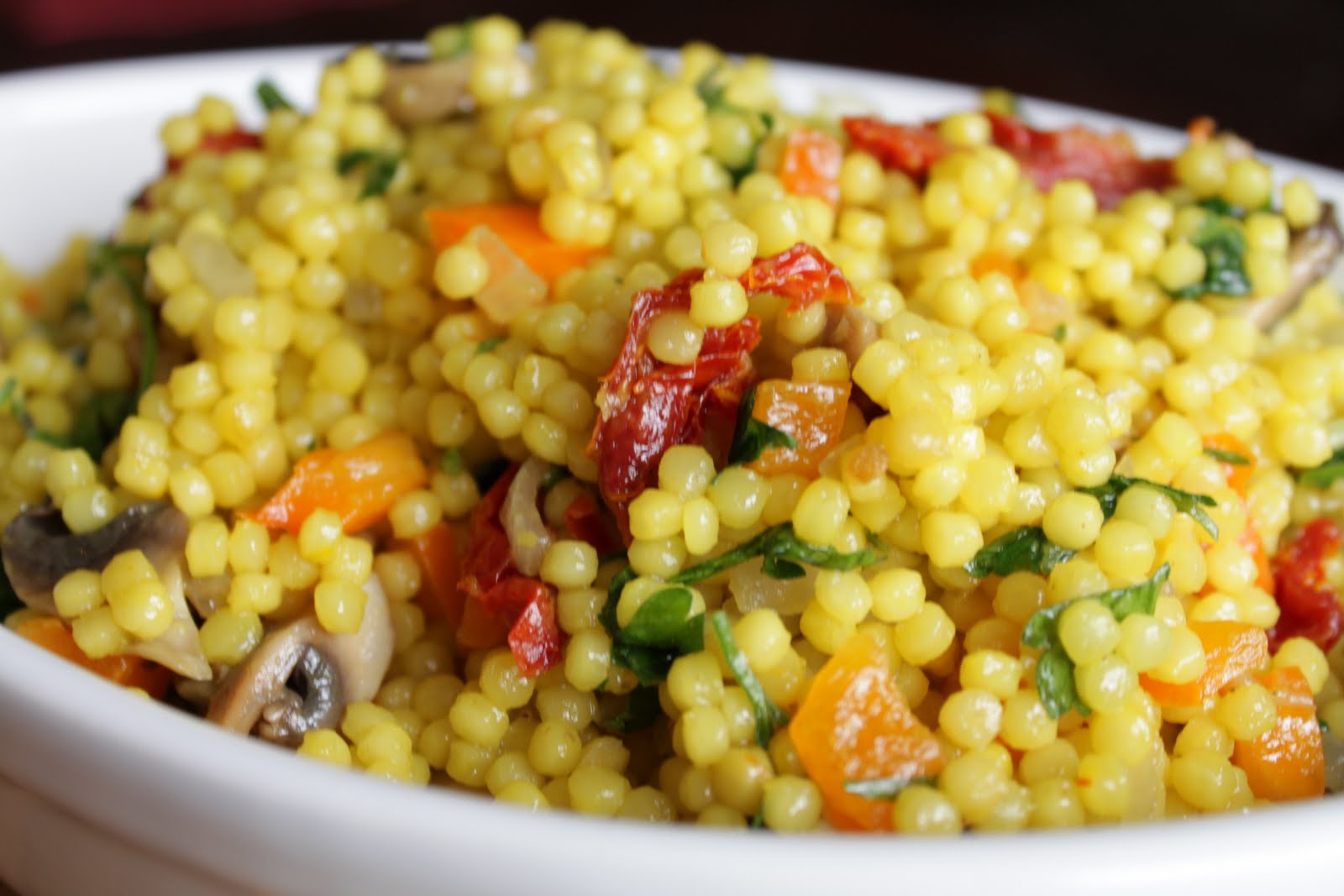 Malisa&amp;#39;s Food Blog: Saffron Israeli Couscous Salad