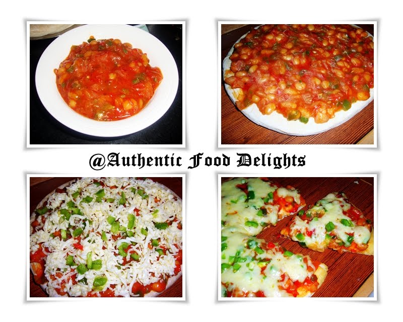 Authentic Food Delights Baked Bean Pizza