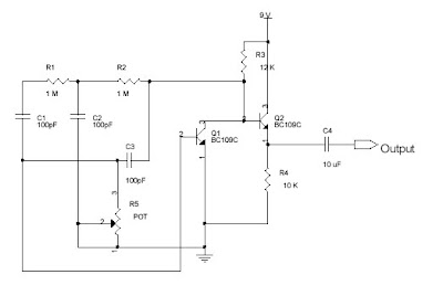 Sine wave oscillator - Free Electronic Diagram Circuit