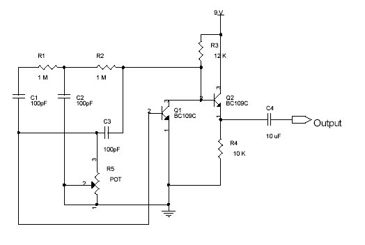 Sine wave oscillator - Free Electronic Diagram Circuit