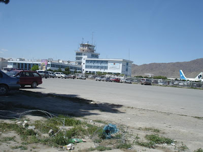 kabul airport. hot arrival at Kabul airport