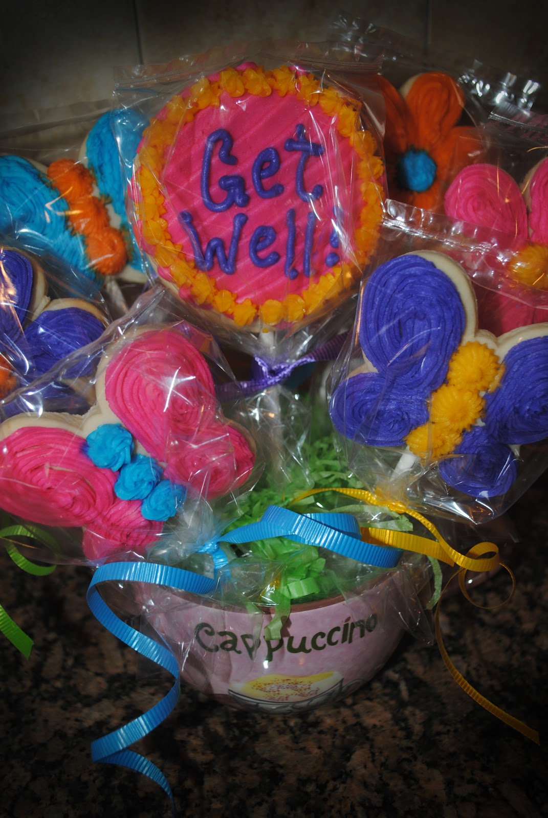 Candace's Cookie Creations Get Well Soon Bouquet