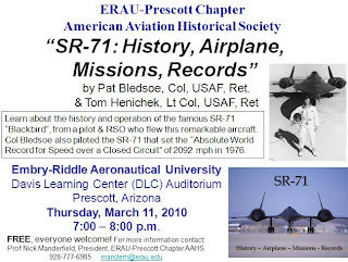 Arizona Aerospan: Flight Schedule Changes: Prescott Airport; SR71 Arizona Aerospan: Flight Schedule Changes: Prescott Airport; SR71