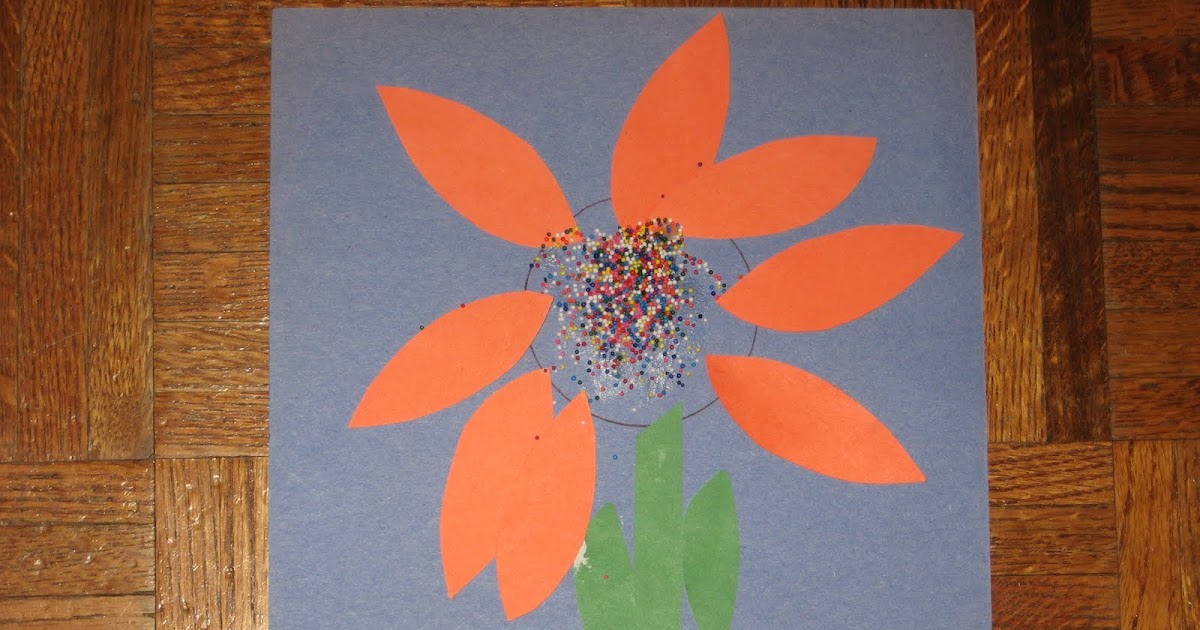 Preschool Learning Ideas: Spring Flower Art Project