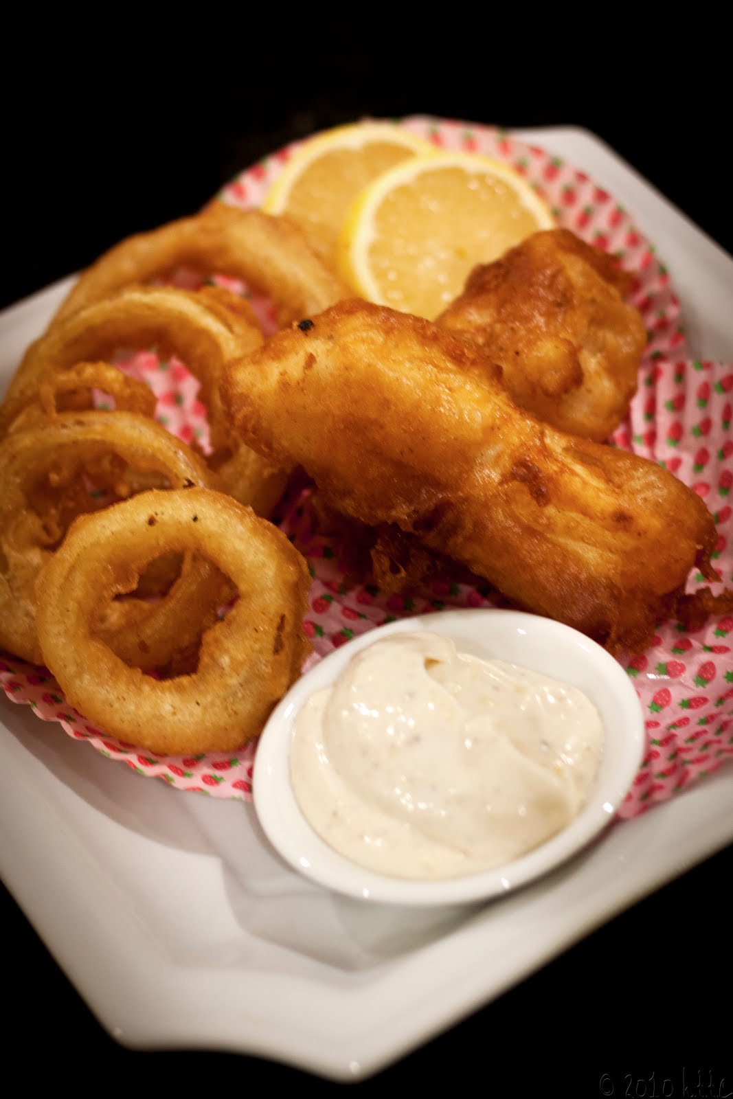 Weekend Beer Battered Fish and Onion Rings