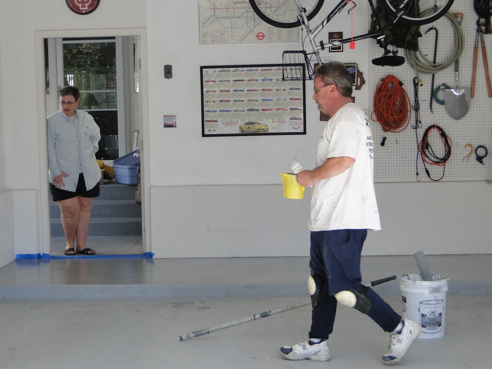 Walk on the Wild side 2 Car Garage Floor, with Sprinkles