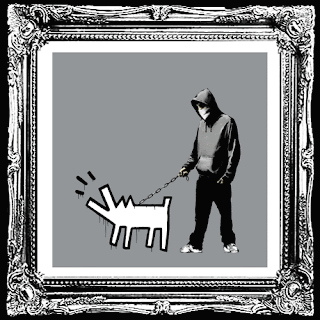 Banksy Choose Your Weapon Grey Print