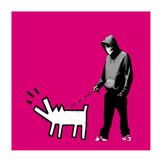 Banksy Choose Your Weapon Print Magenta
