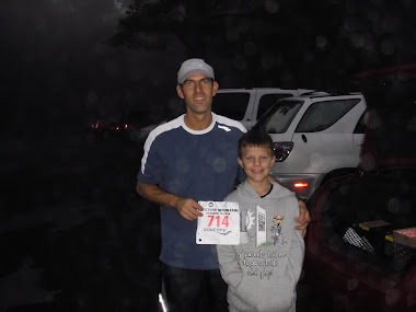 Pre-Race with  my son Avery