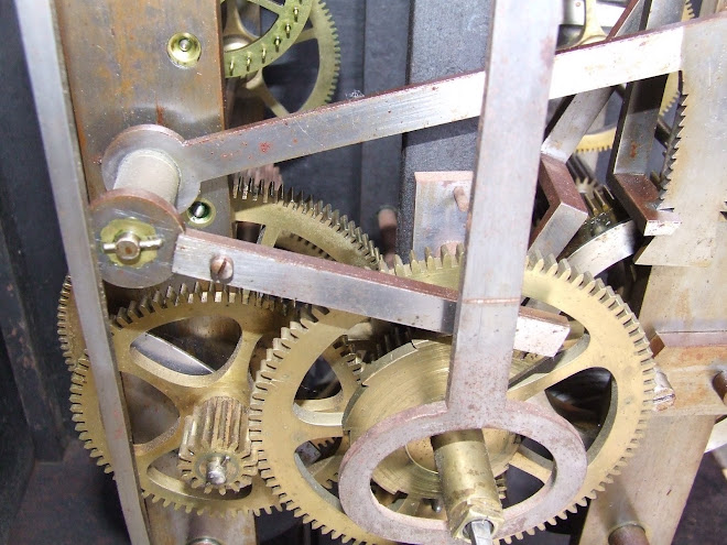 Minuterie / Cadran Horloge D'édifice - Comtoise - Fer Et Bronze - XIXème