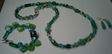 set of  green jewellery